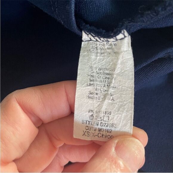 Charlotte Russe Midi Sheath‎ Dress XS Navy Blue Long Sleeve Y2K Cut Out Bodycon - Picture 8 of 8